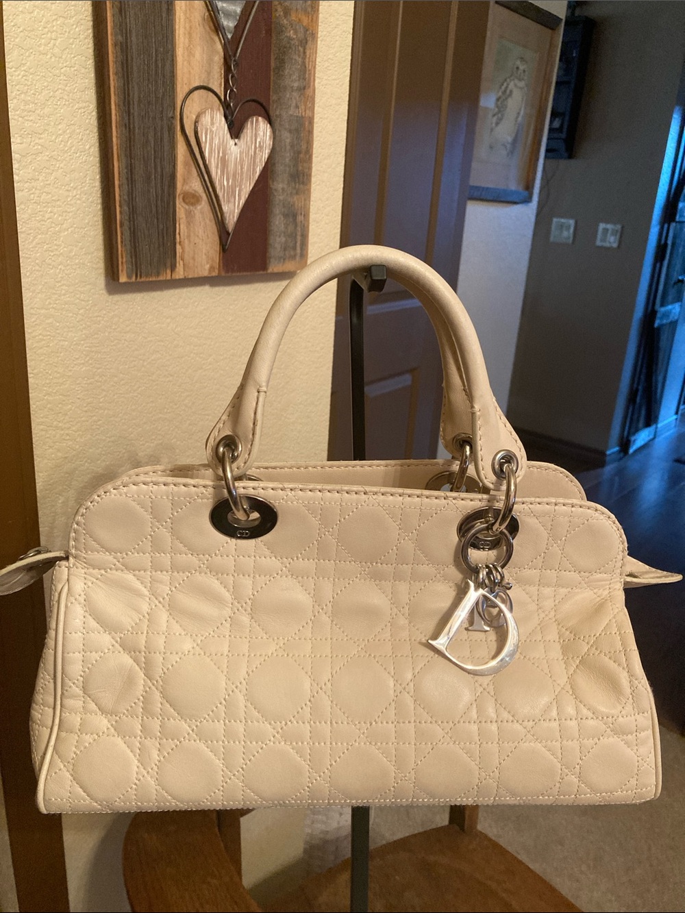 Dior Lady Dior Cannage Lambskin Leather East West Bag Vintage